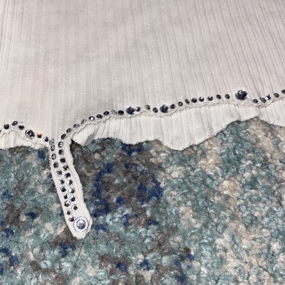 White sparkly tank top - Picture 4 of 4